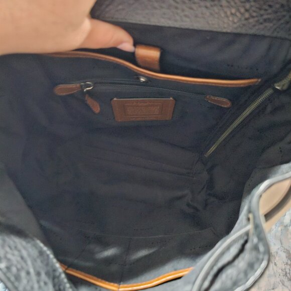 Coach Manhattan Backpack In Mixed Leathers - Picture 9 of 12